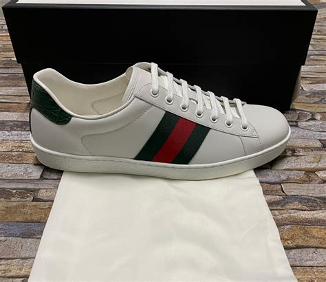 gucci ace sneakers used|Gucci ace gg suede sneakers.